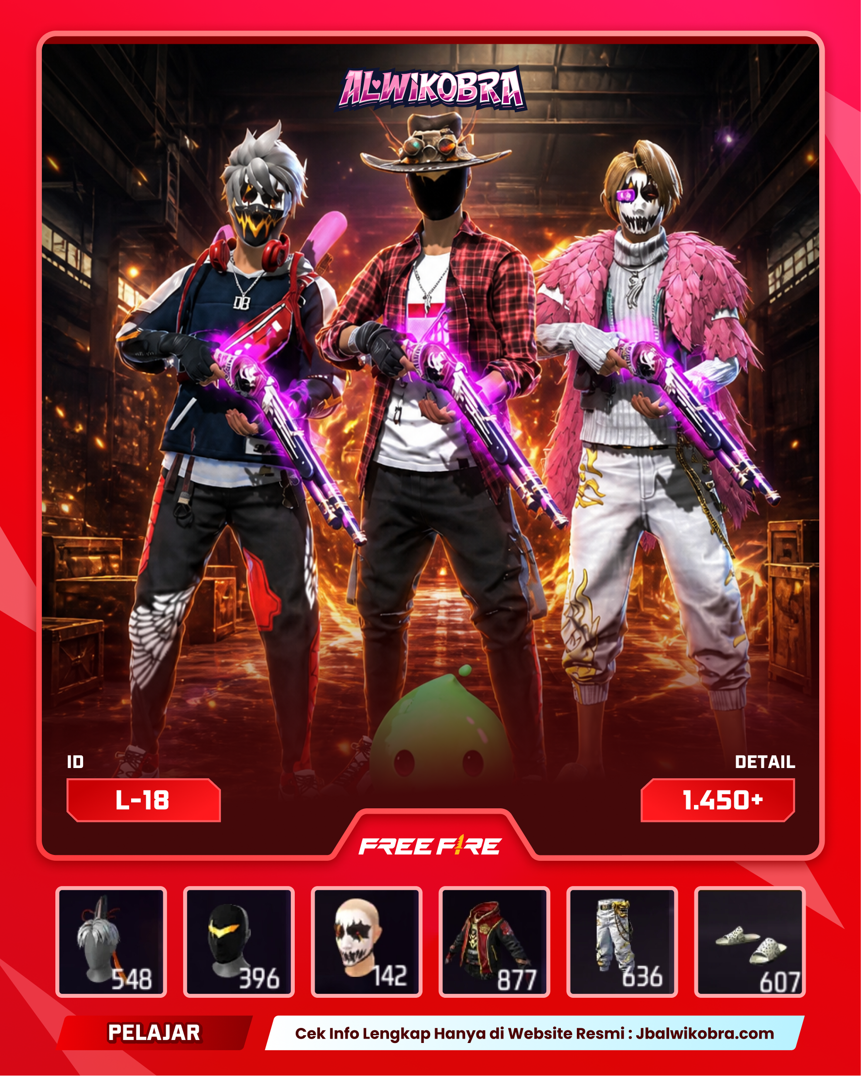 FREE FIRE L18 — Free Fire — Pelajar