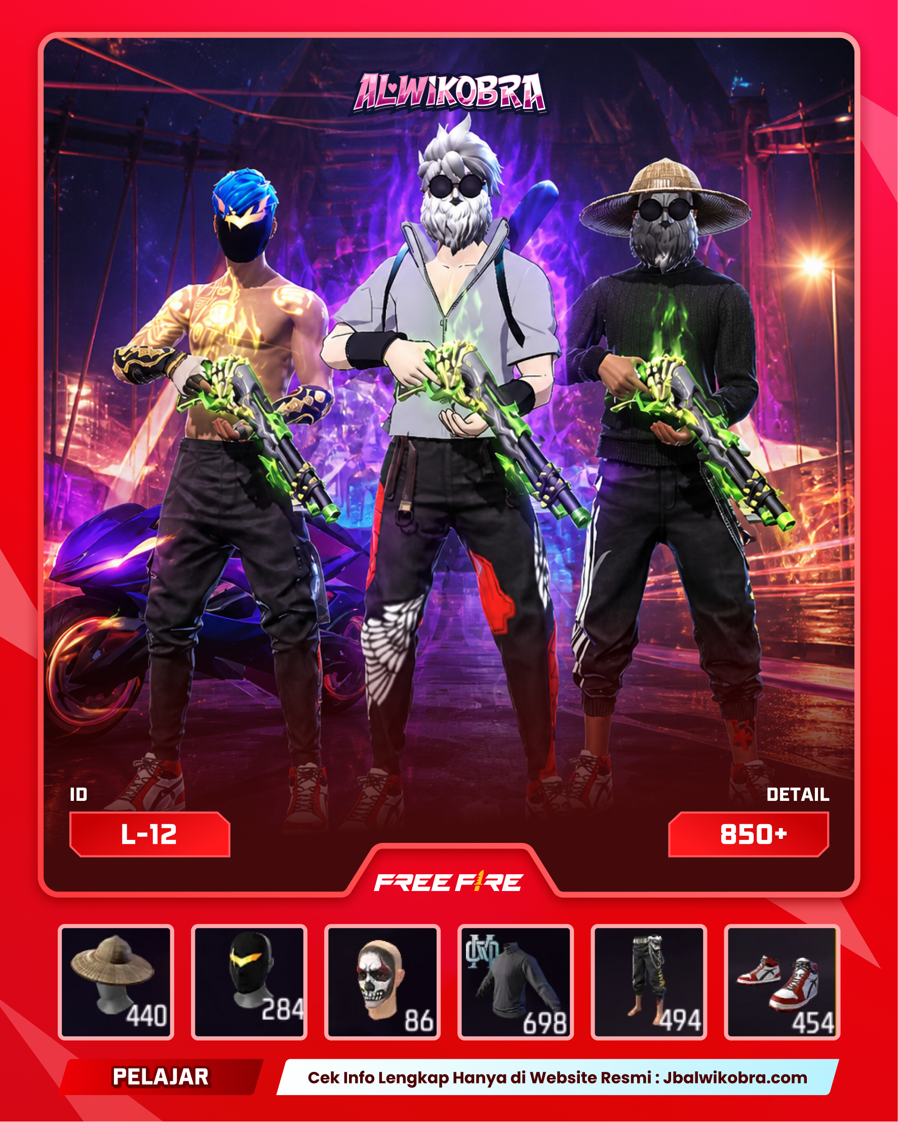 FREE FIRE L12 — Free Fire — Pelajar