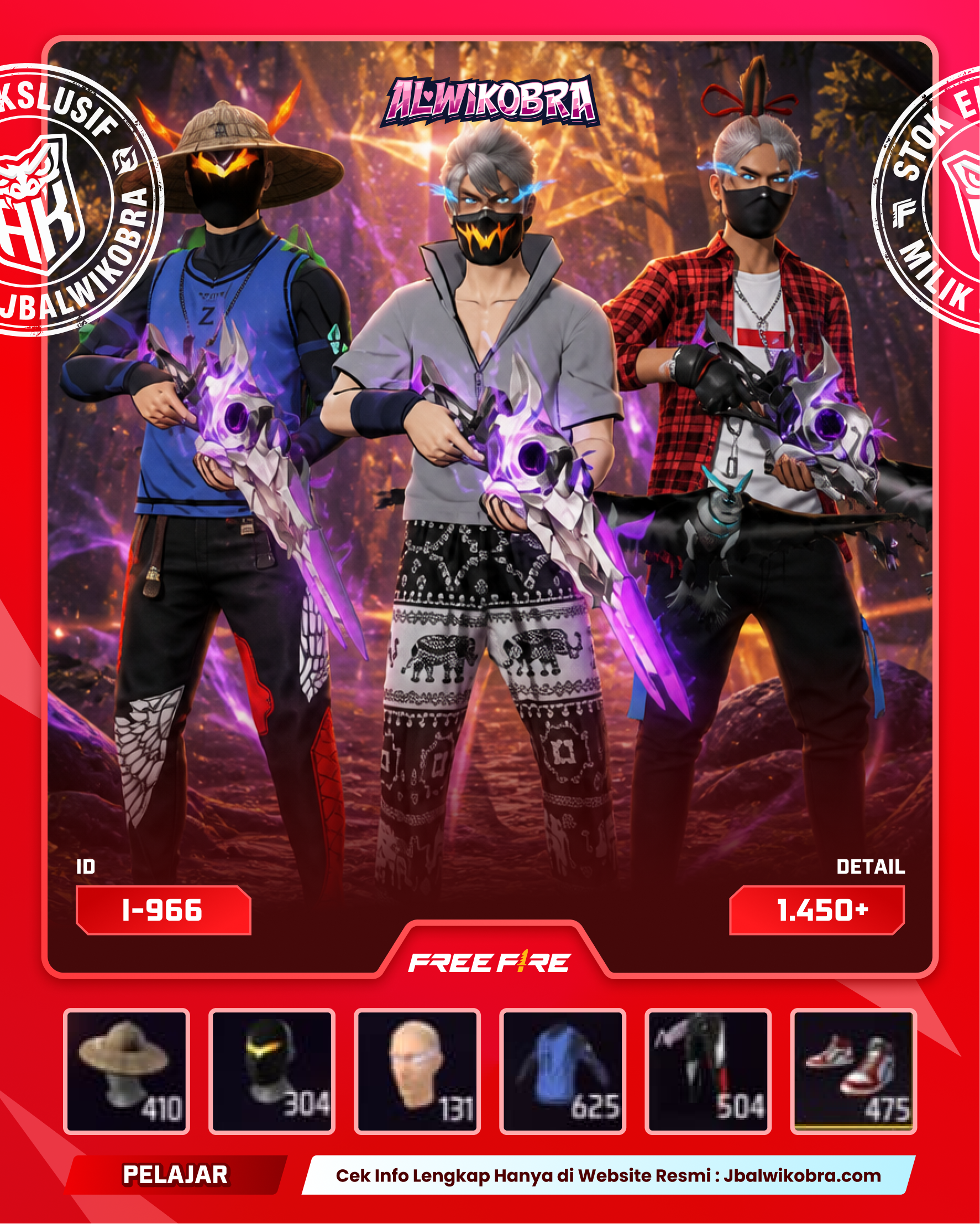 FREE FIRE 966 I — Free Fire — Pelajar