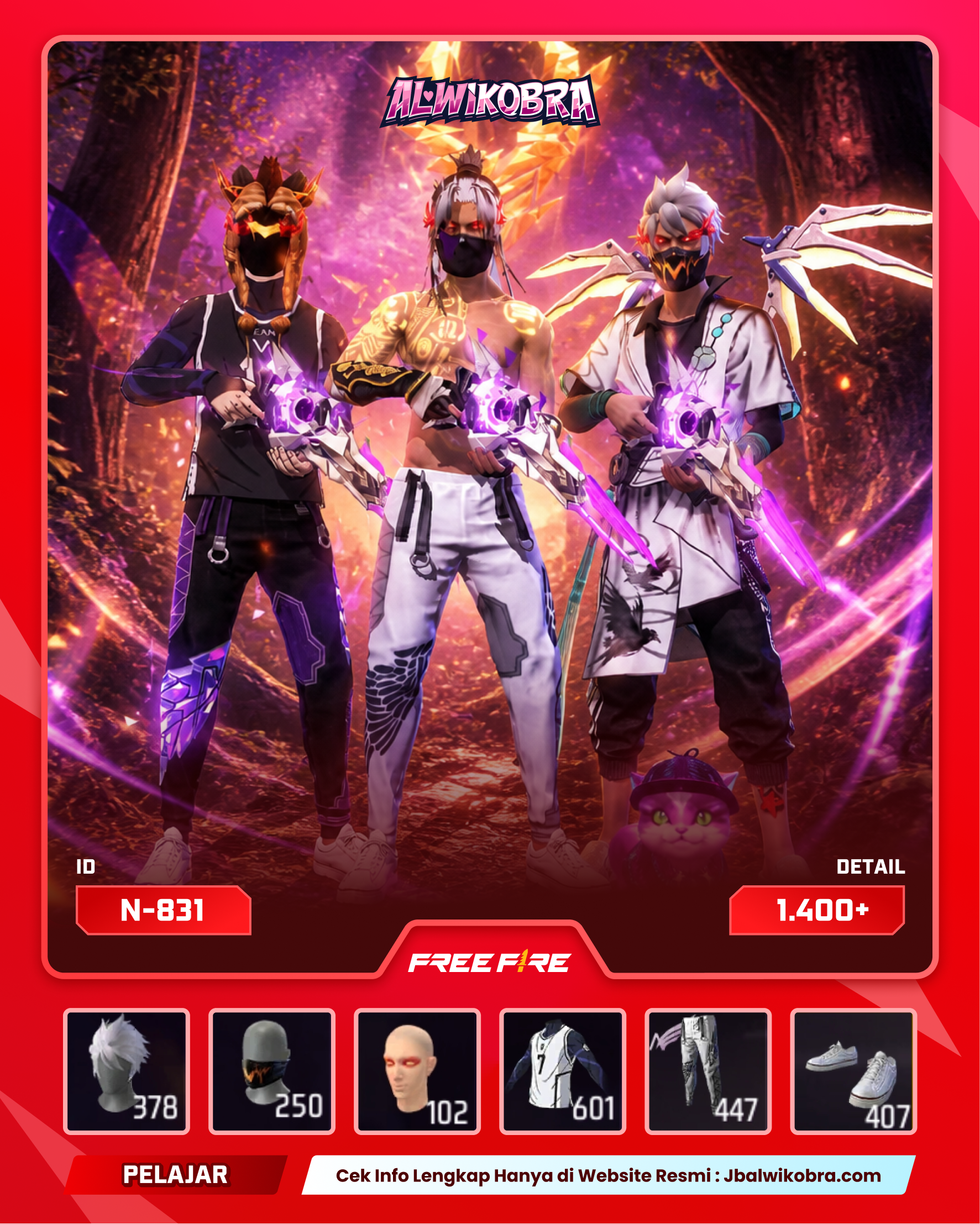 FREE FIRE N831 — Free Fire — Pelajar