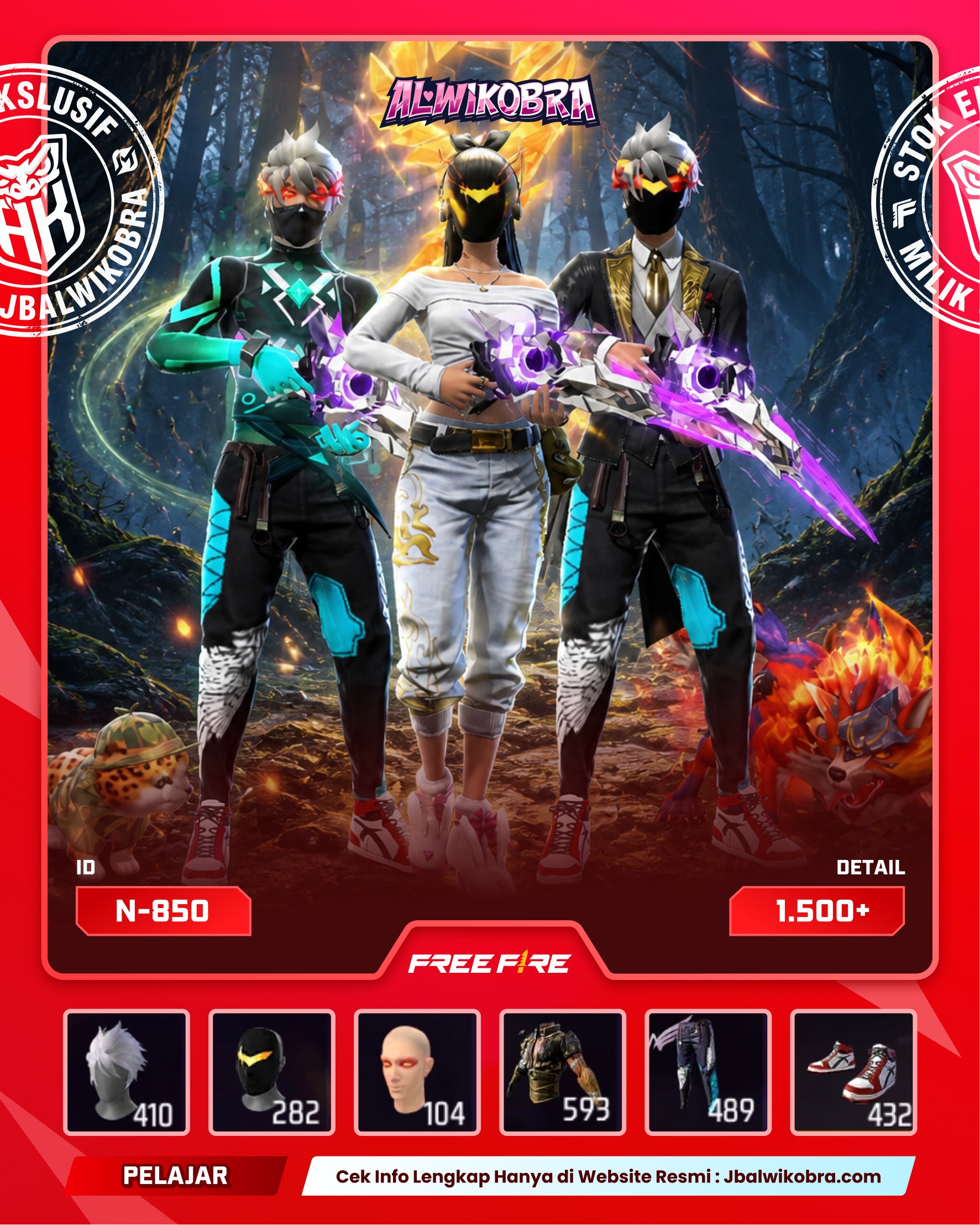 FREE FIRE N850 — Free Fire — Reguler
