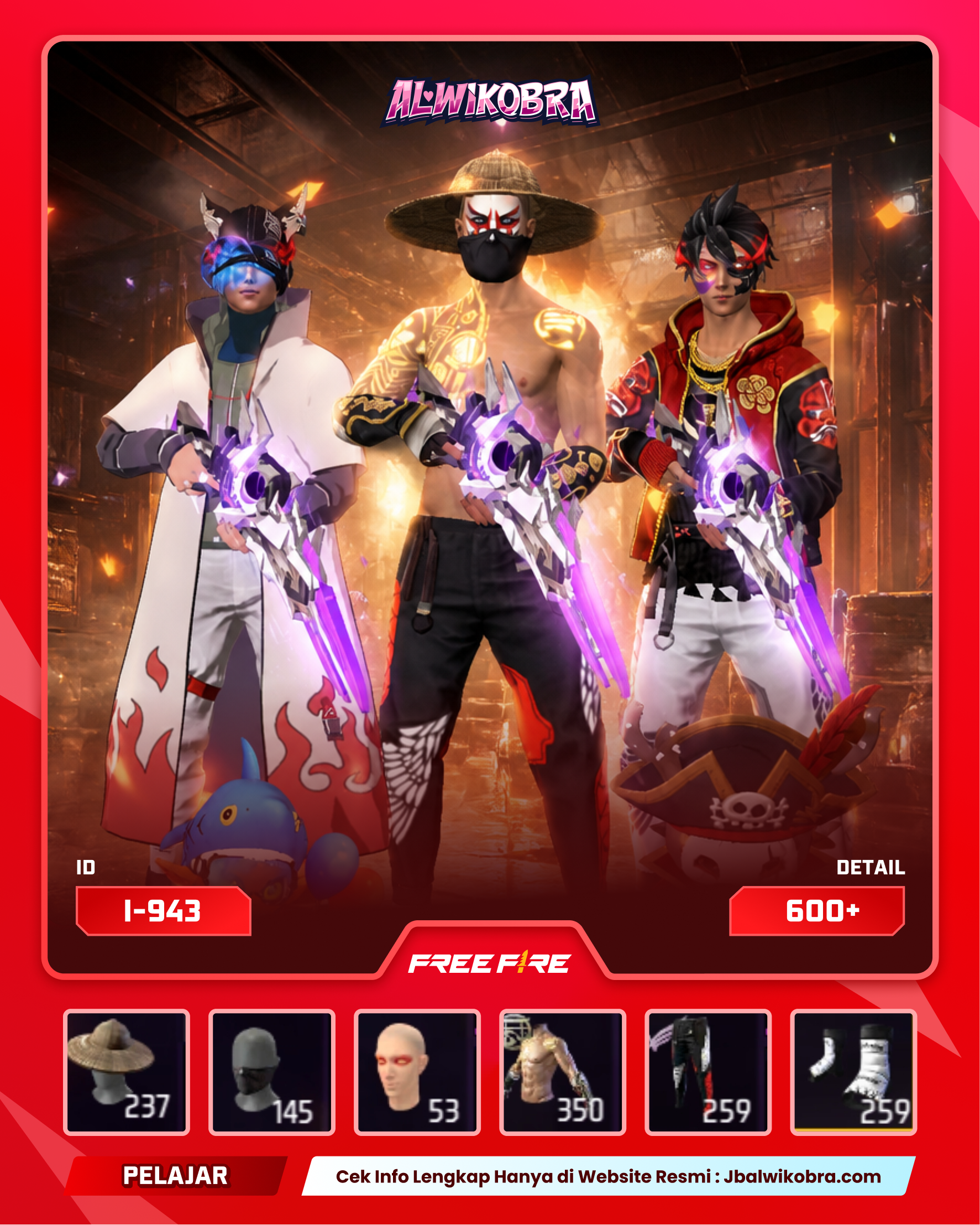 FREE FIRE 943 I — Free Fire — Pelajar