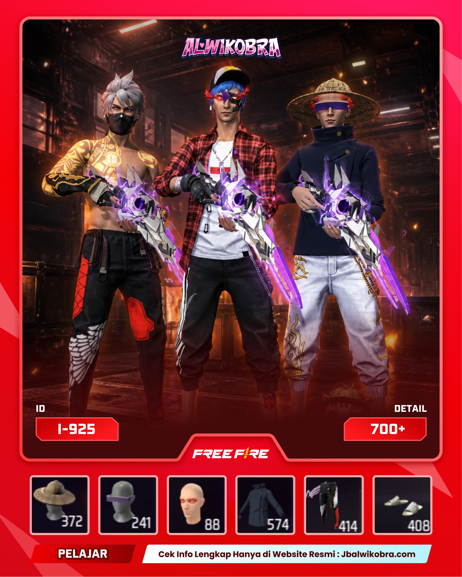 FREE FIRE 925 I — Free Fire — Pelajar