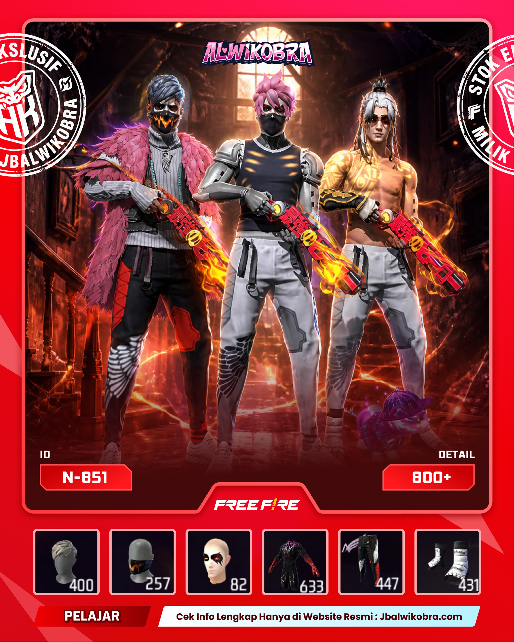 FREE FIRE N851 — Free Fire — Pelajar