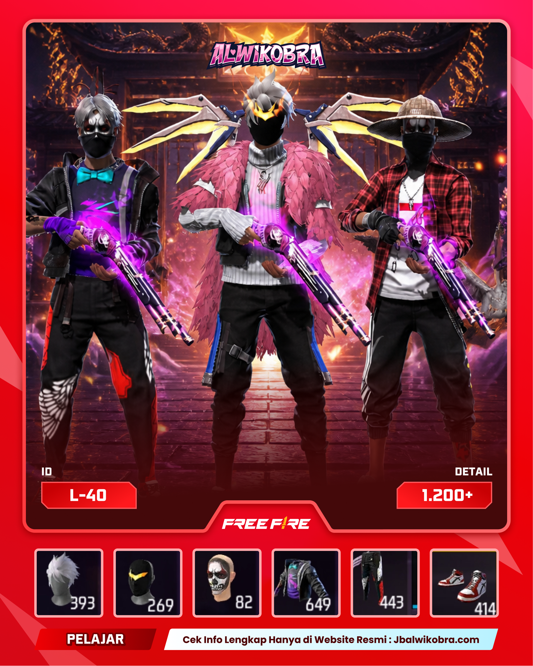 FREE FIRE L40 — Free Fire — Pelajar