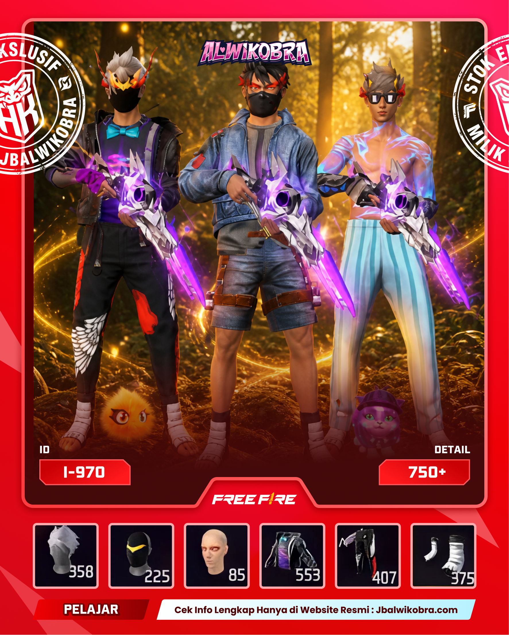 FREE FIRE 970 I — Free Fire — Pelajar