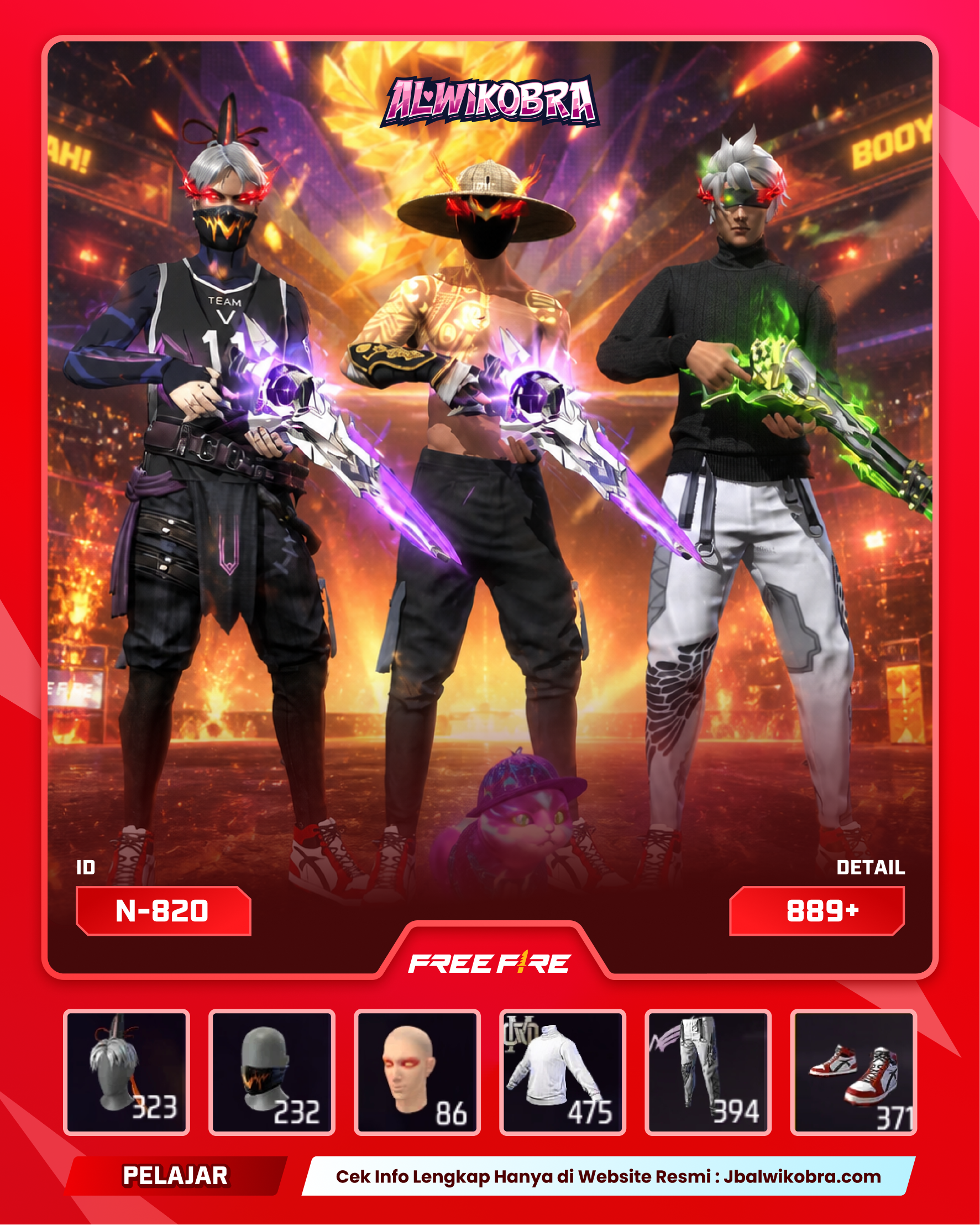 FREE FIRE N820 — Free Fire — Pelajar