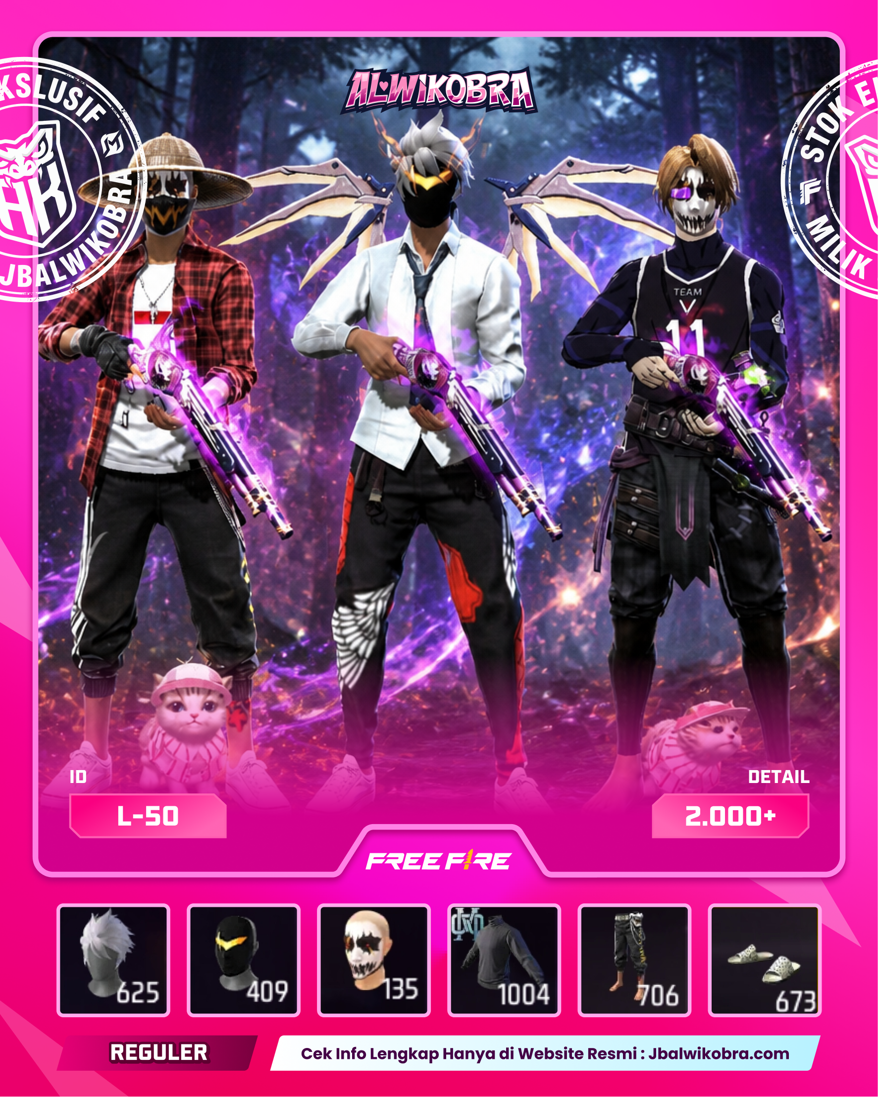 FREE FIRE L50 — Free Fire — Reguler