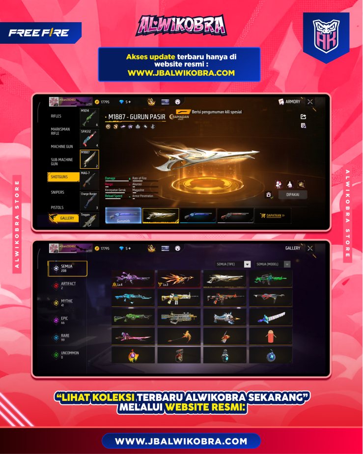 FREE FIRE 990 I 8