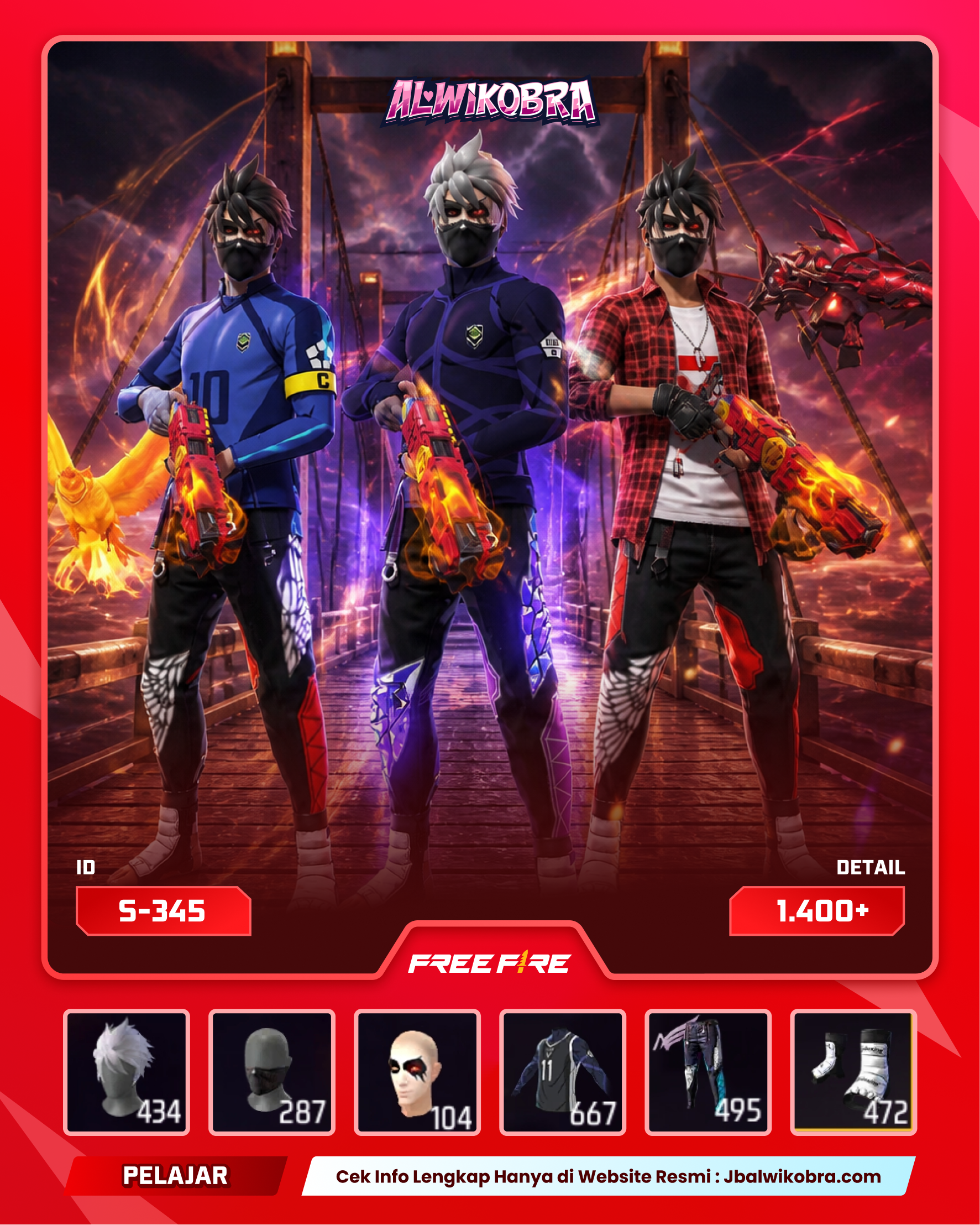 FREE FIRE S345 — Free Fire — Pelajar