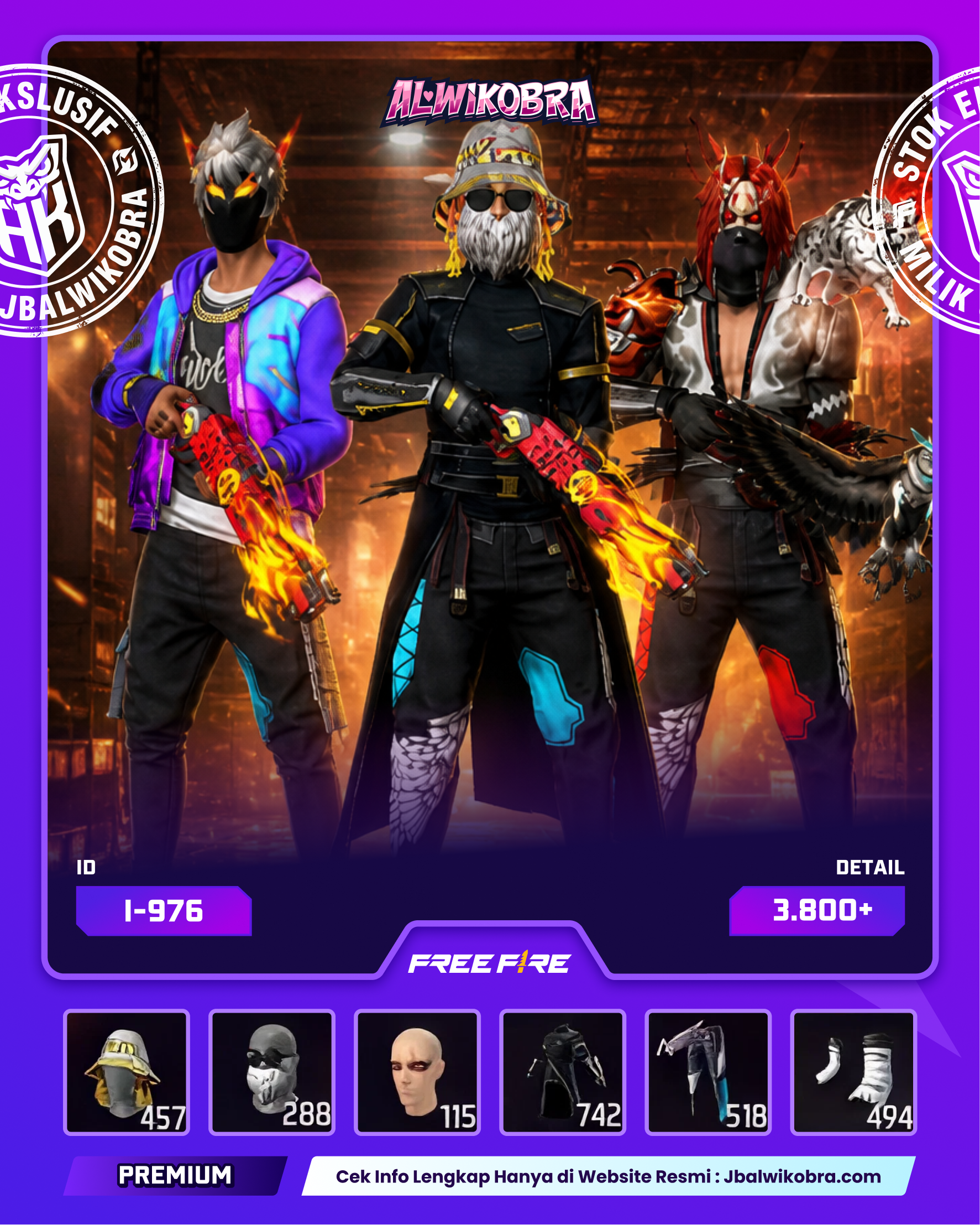 FREE FIRE 976 I — Free Fire — Reguler