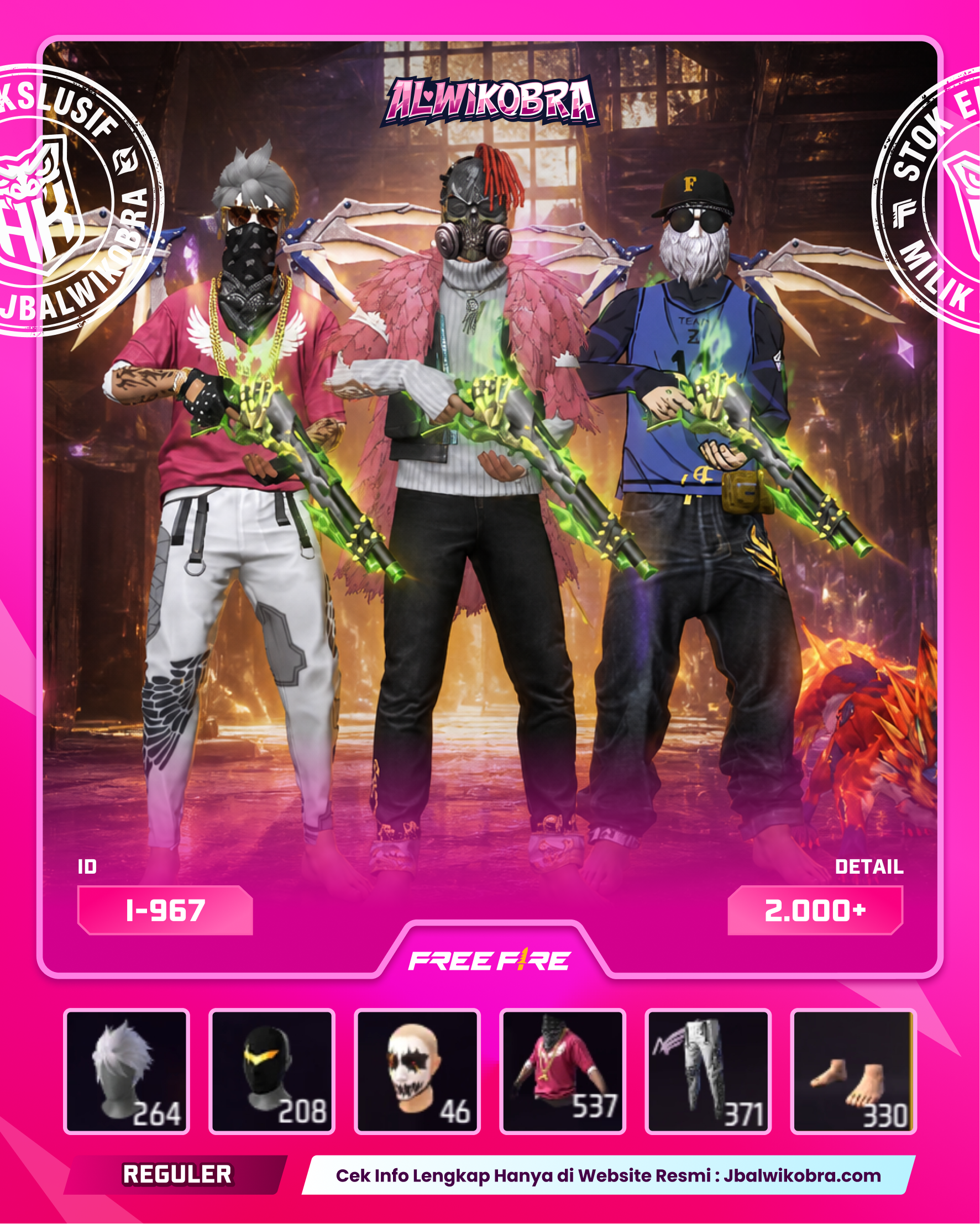 FREE FIRE 967 I — Free Fire — Reguler