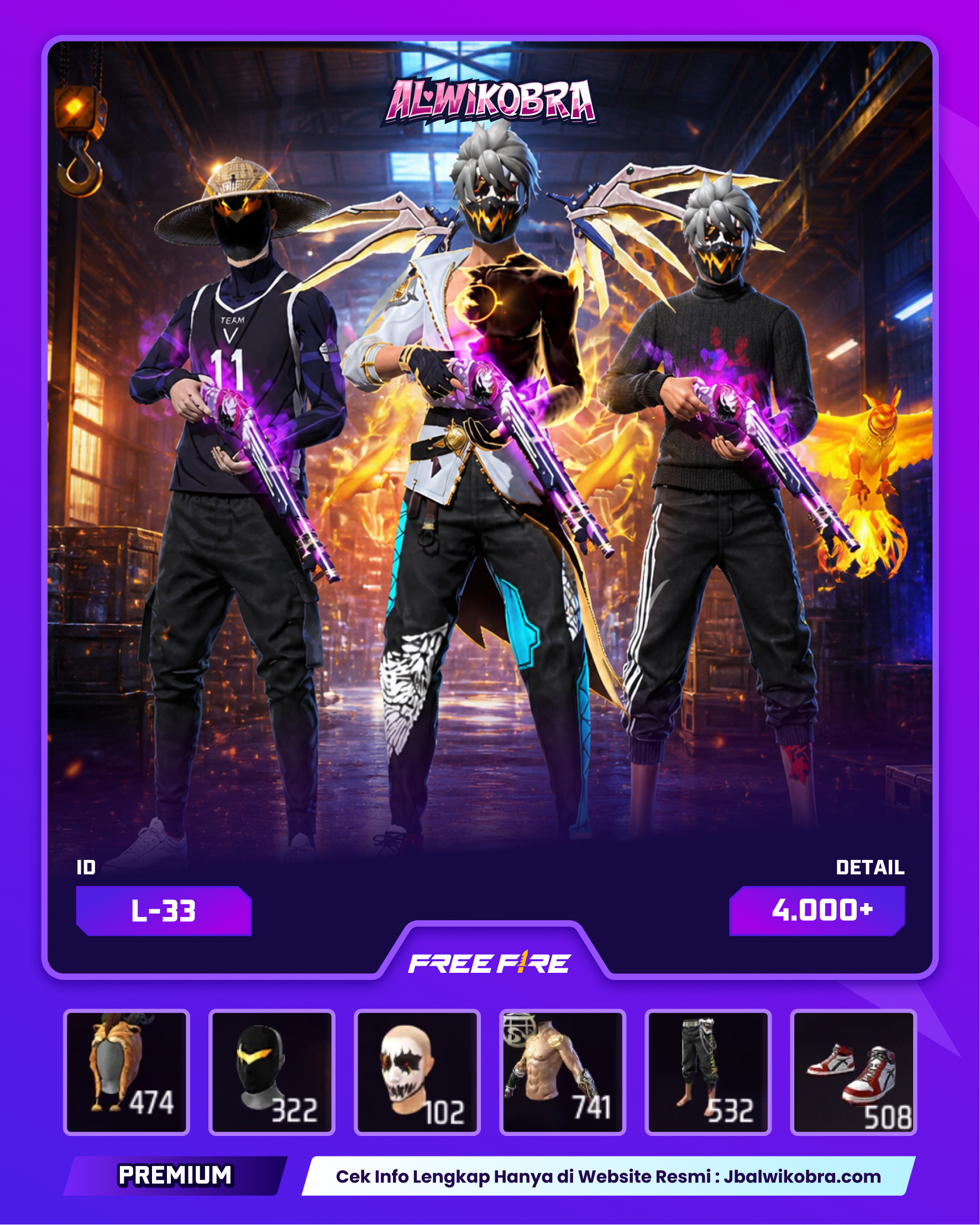 FREE FIRE L33 — Free Fire — Reguler