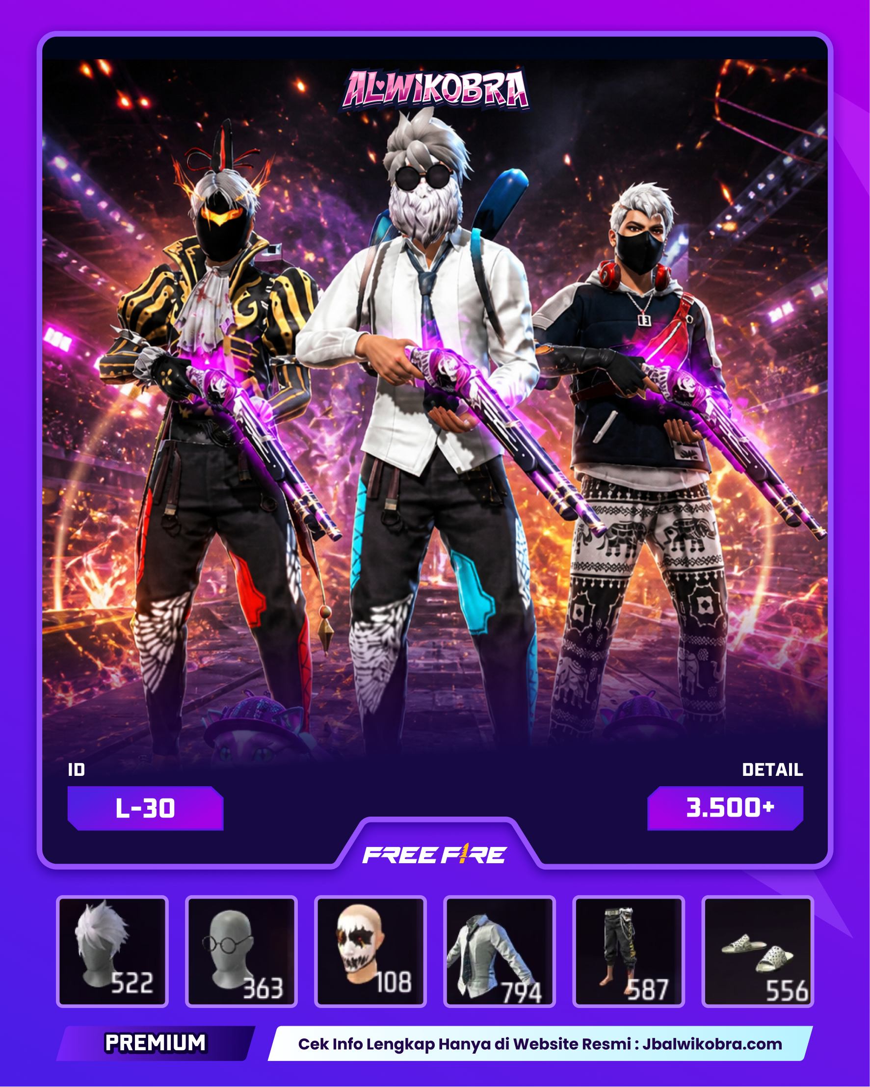 FREE FIRE L30 — Free Fire — Reguler