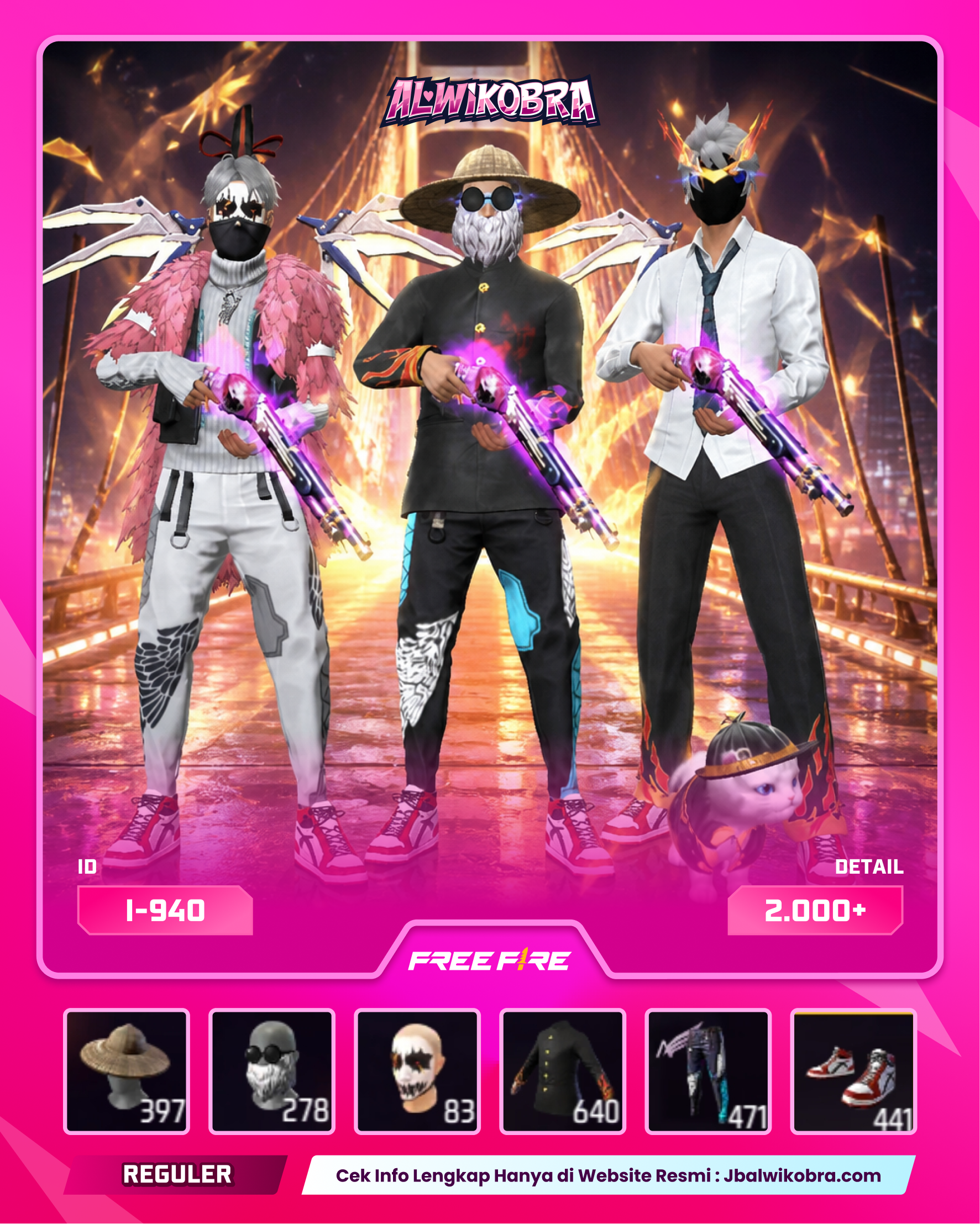 FREE FIRE 940 I — Free Fire — Reguler