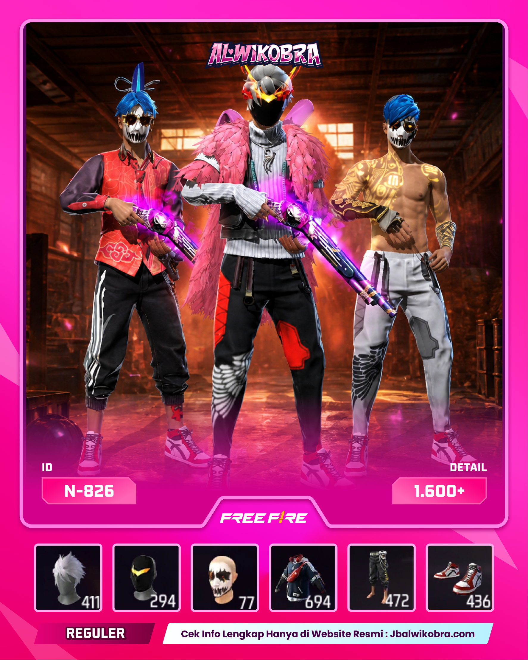 FREE FIRE N826 — Free Fire — Reguler