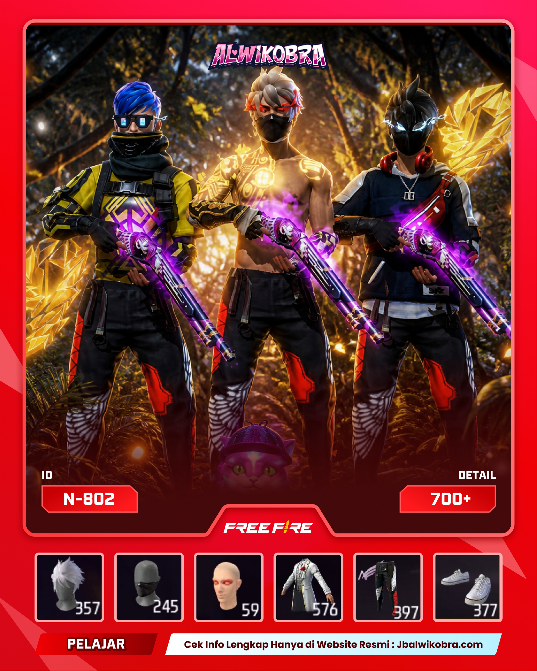 FREE FIRE N802 — Free Fire — Pelajar