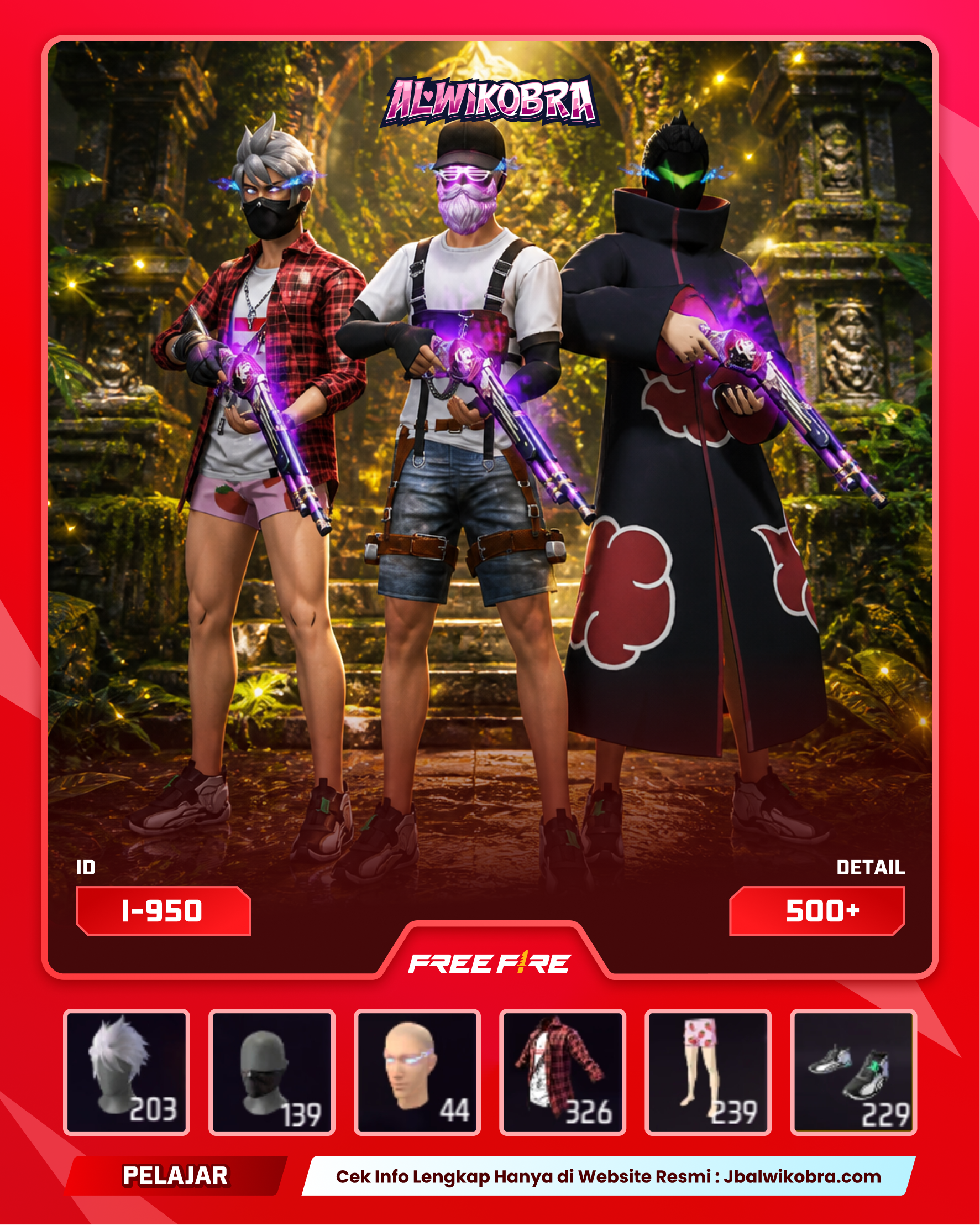 FREE FIRE 950 I — Free Fire — Pelajar