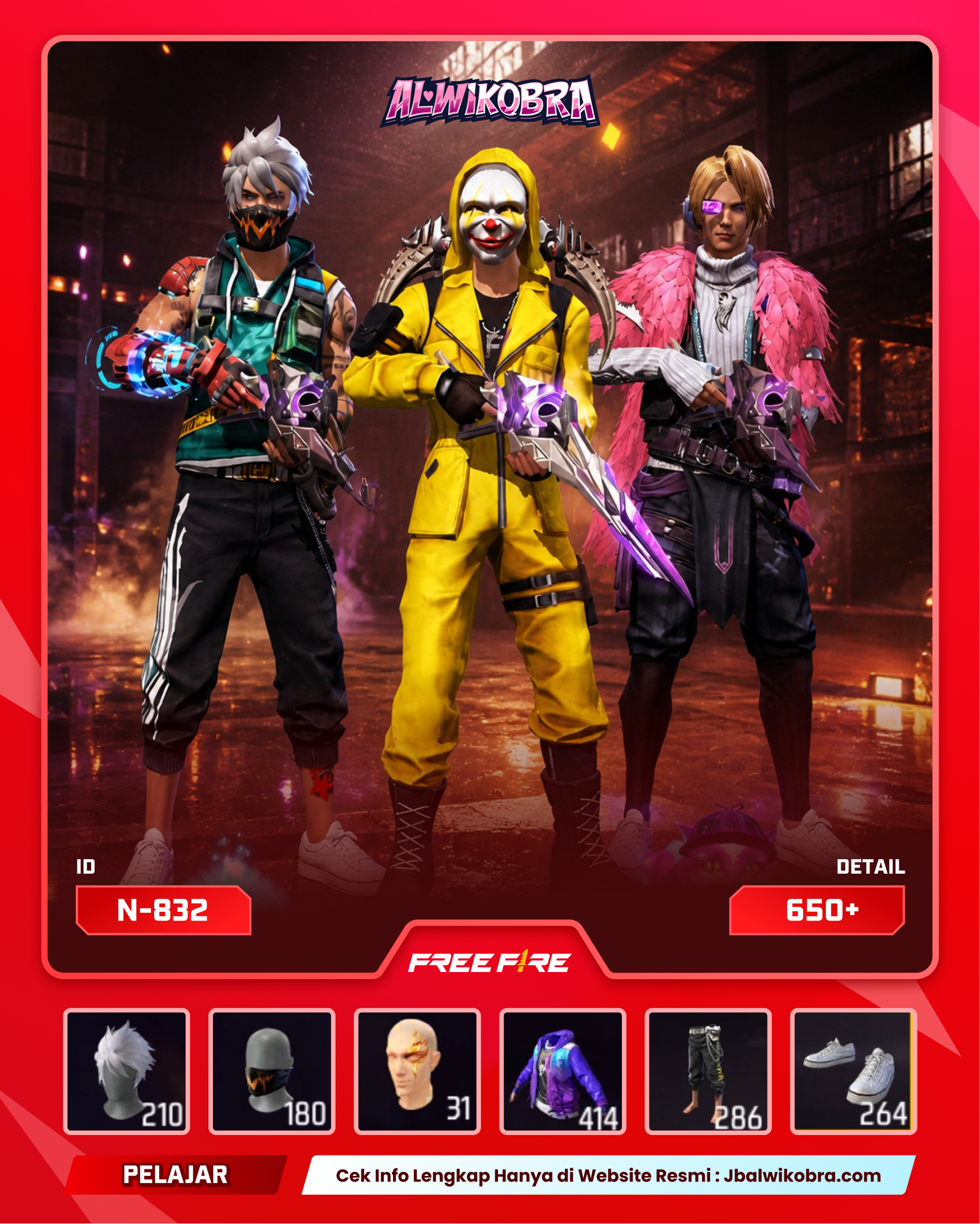 FREE FIRE N832 — Free Fire — Pelajar