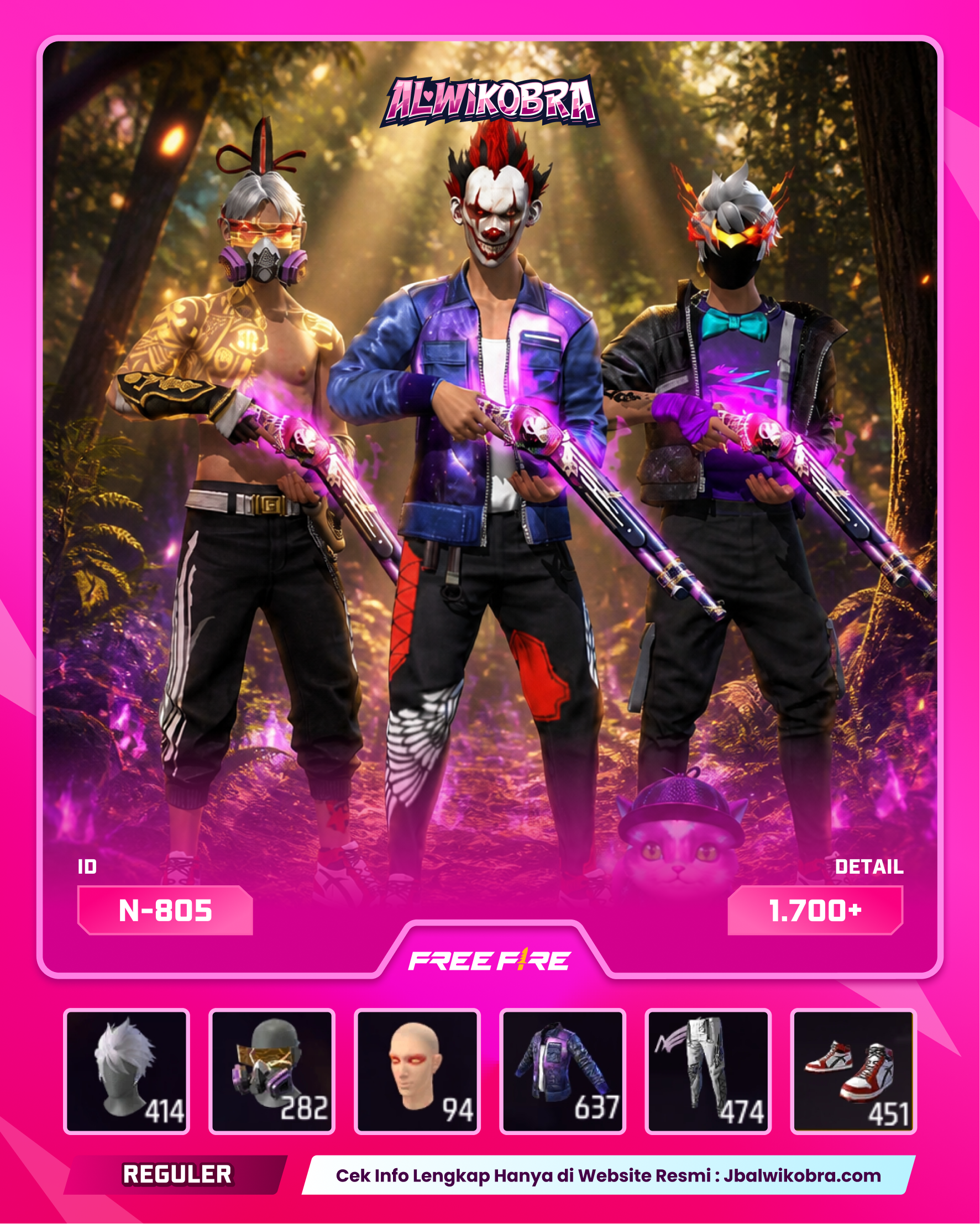 FREE FIRE N805 — Free Fire — Pelajar