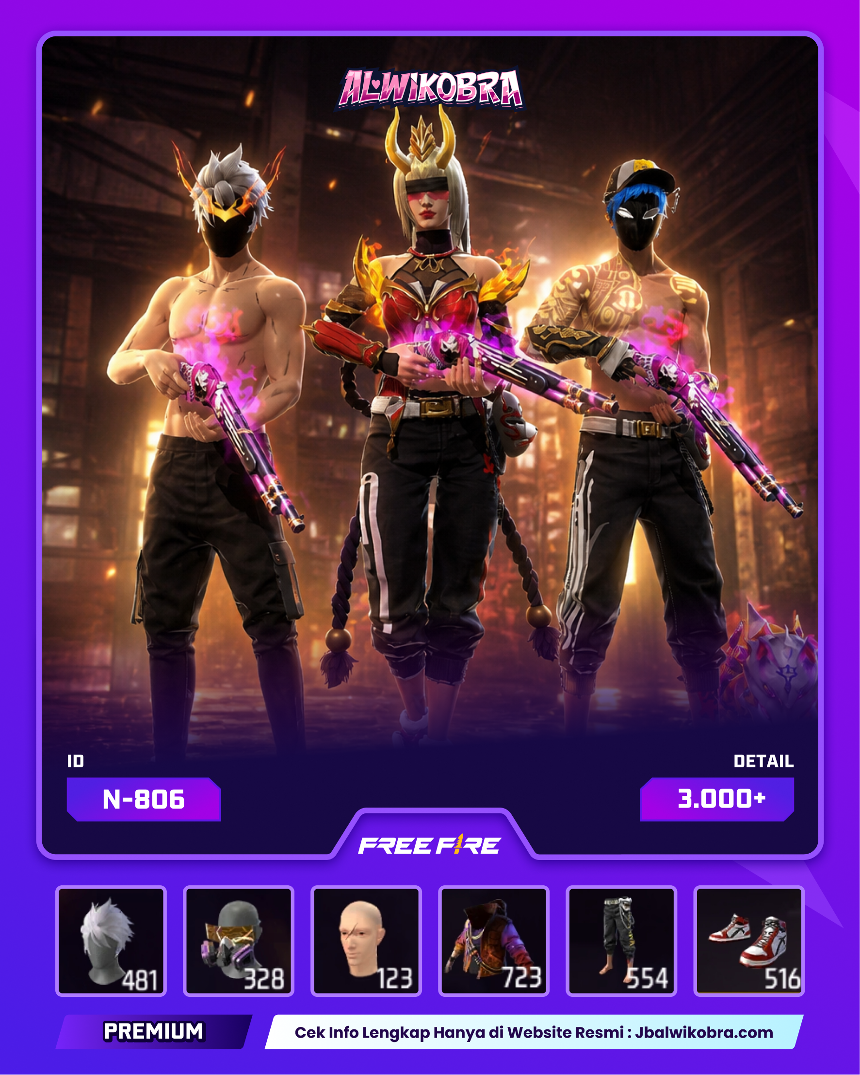 FREE FIRE N806 — Free Fire — Reguler