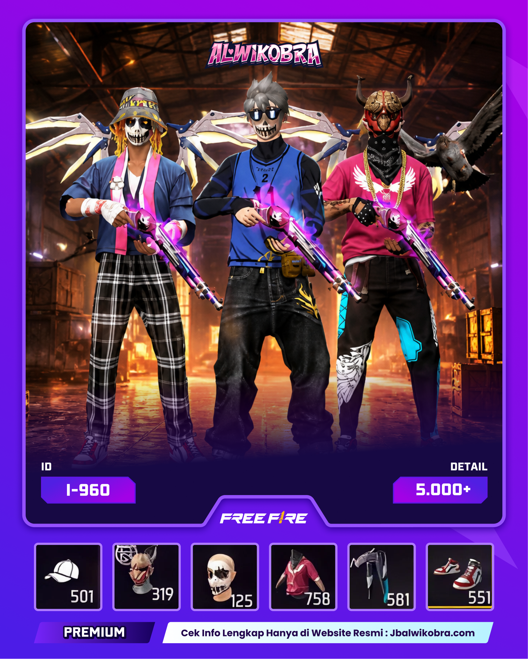 FREE FIRE 960 I — Free Fire — Reguler