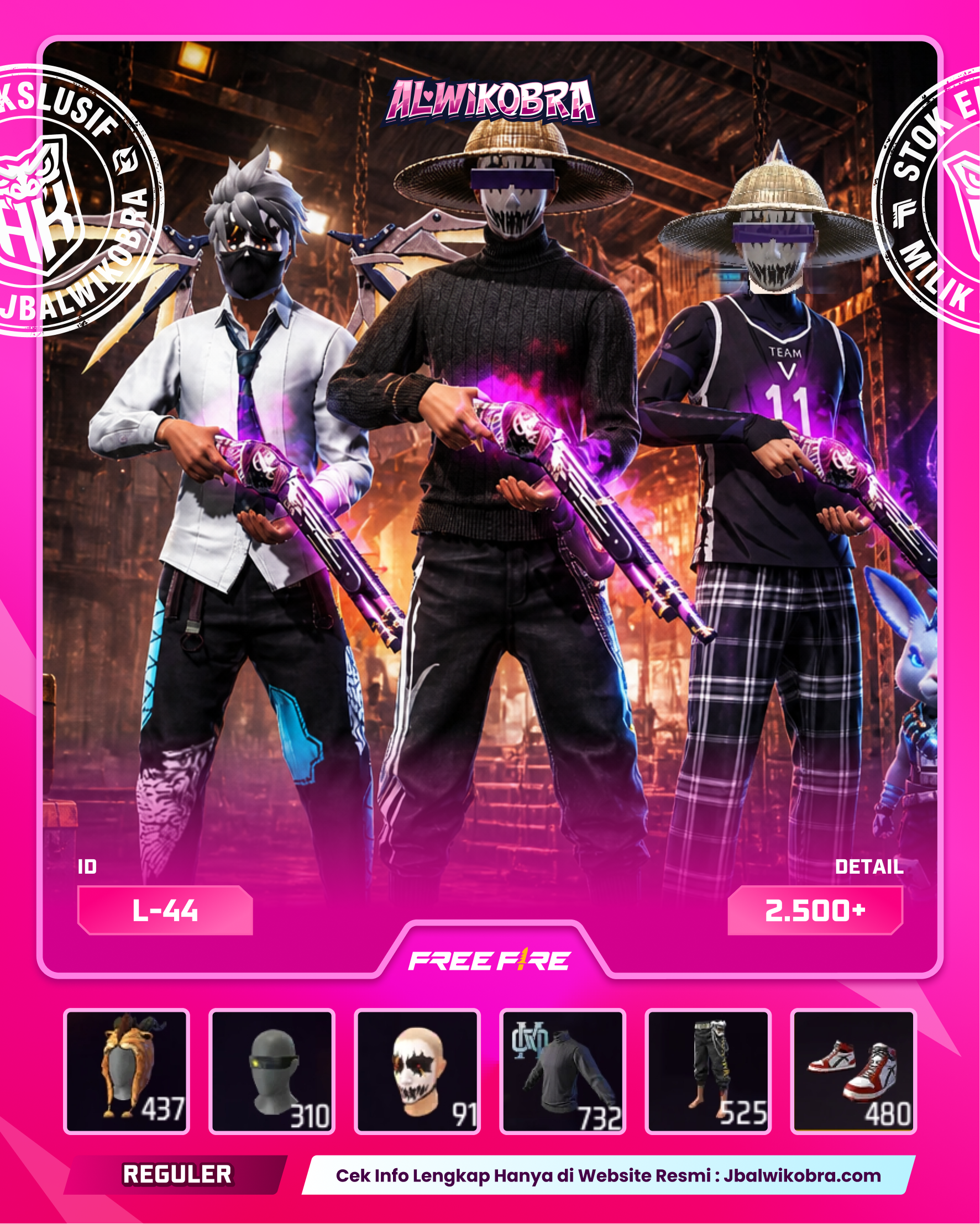 FREE FIRE L44 — Free Fire — Reguler
