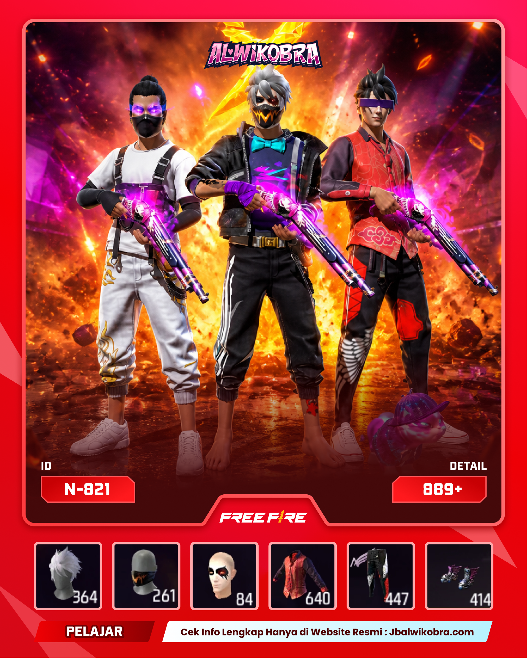 FREE FIRE N821 — Free Fire — Pelajar
