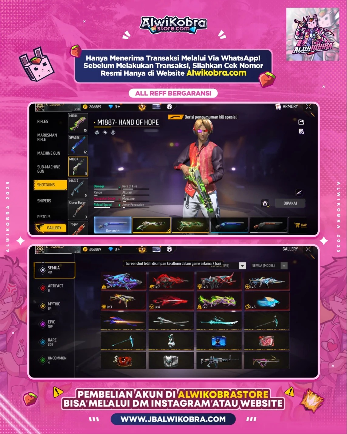 FREE FIRE RENTAL 20 5
