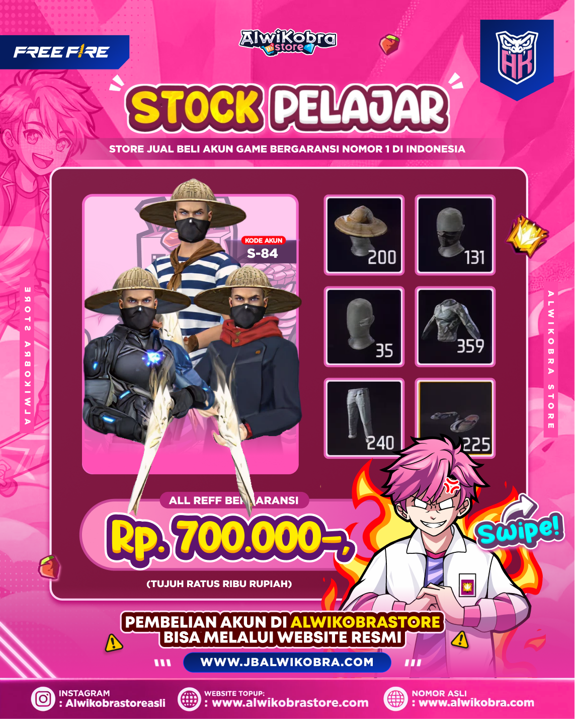 FREE FIRE S84 — Free Fire — Pelajar