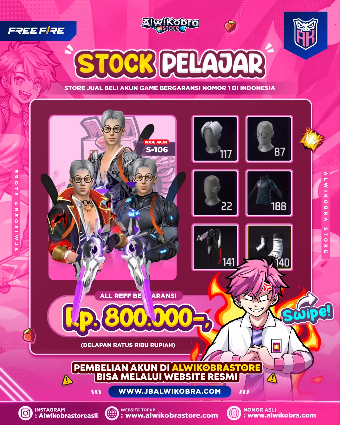 FREE FIRE S106 — Free Fire — Pelajar
