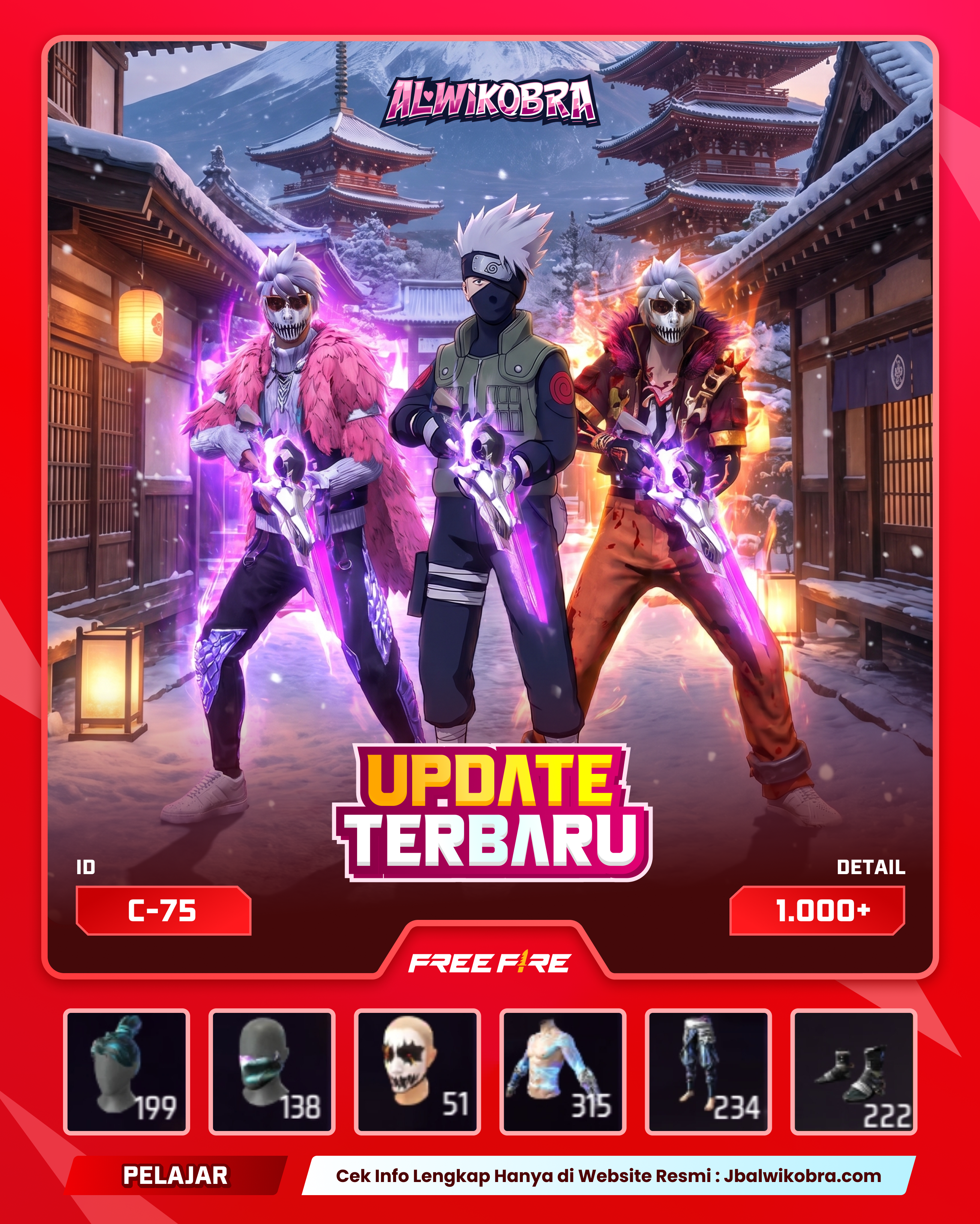 FREE FIRE C75 — Free Fire — Pelajar