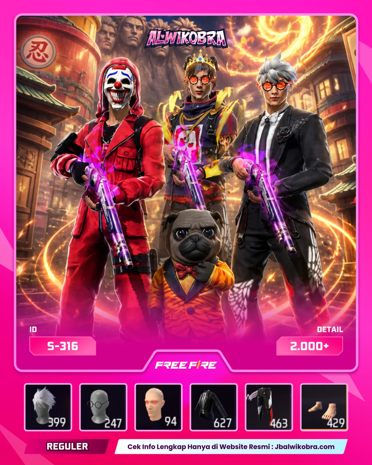 FREE FIRE S316 — Free Fire — Reguler