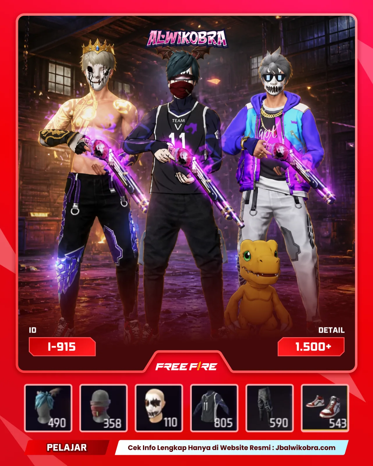 FREE FIRE 915 I — Free Fire — Pelajar