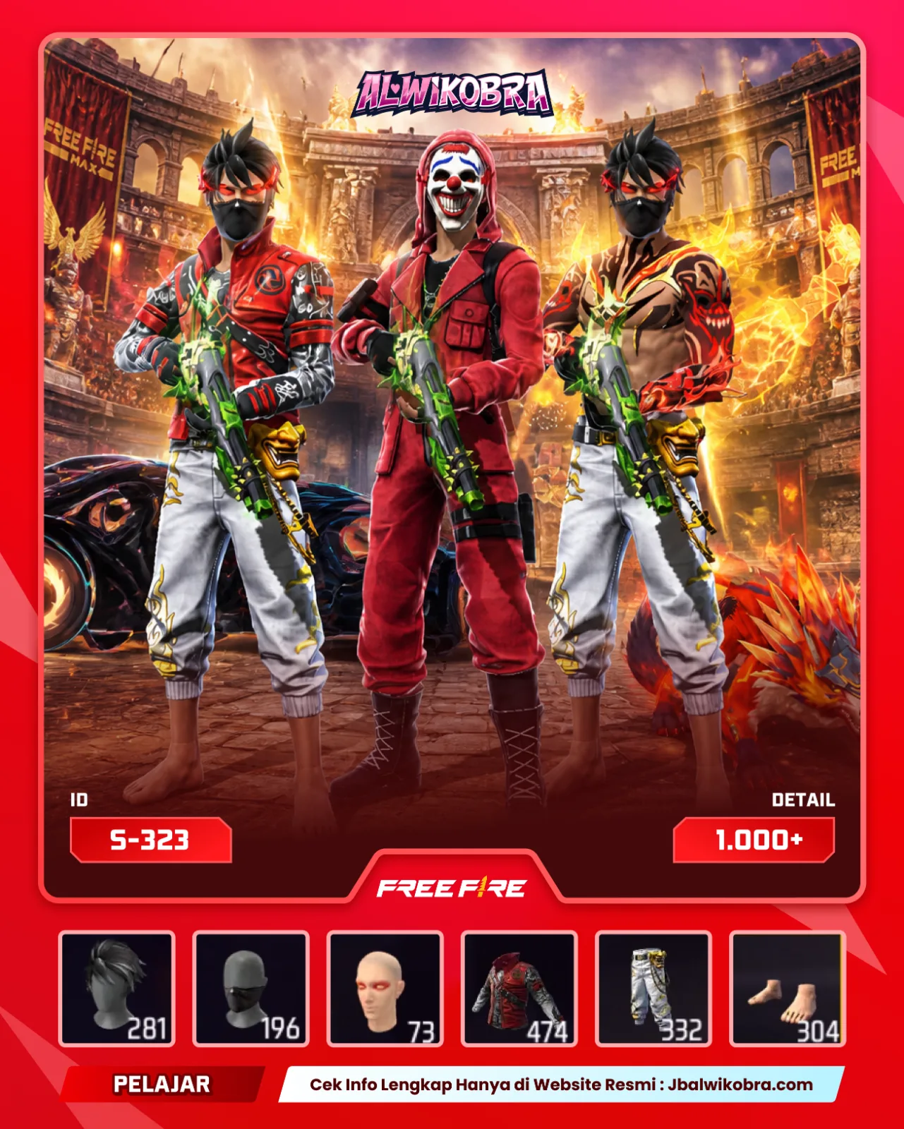FREE FIRE S323 — Free Fire — Pelajar