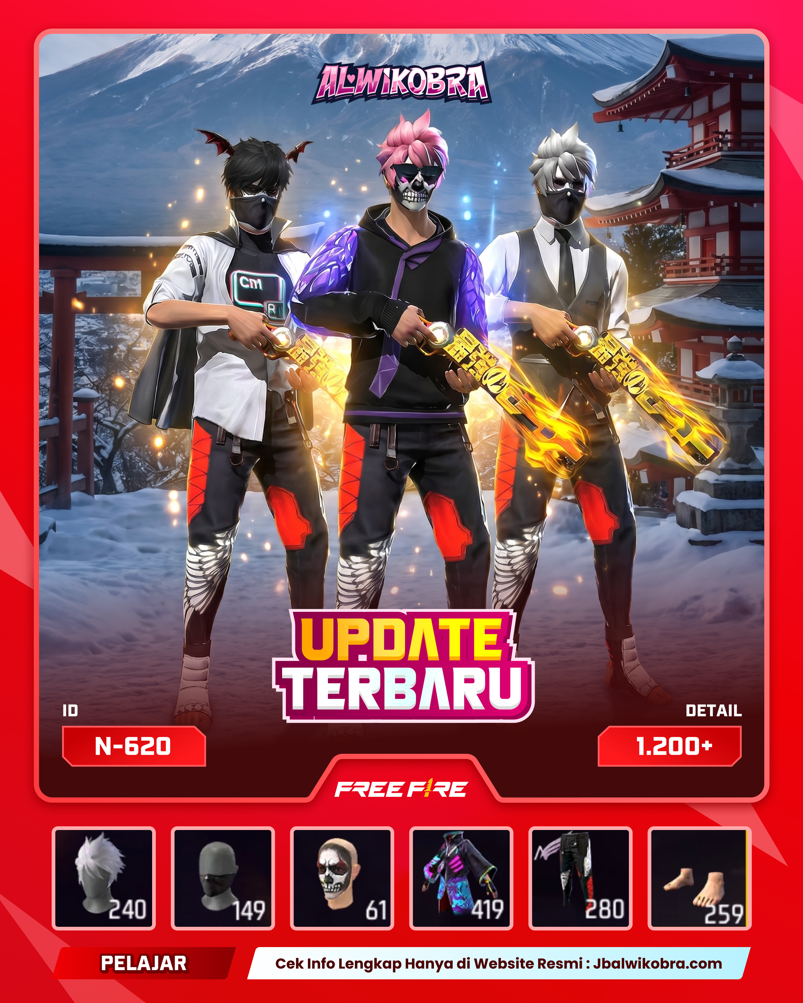 FREE FIRE N620 — Free Fire — Pelajar