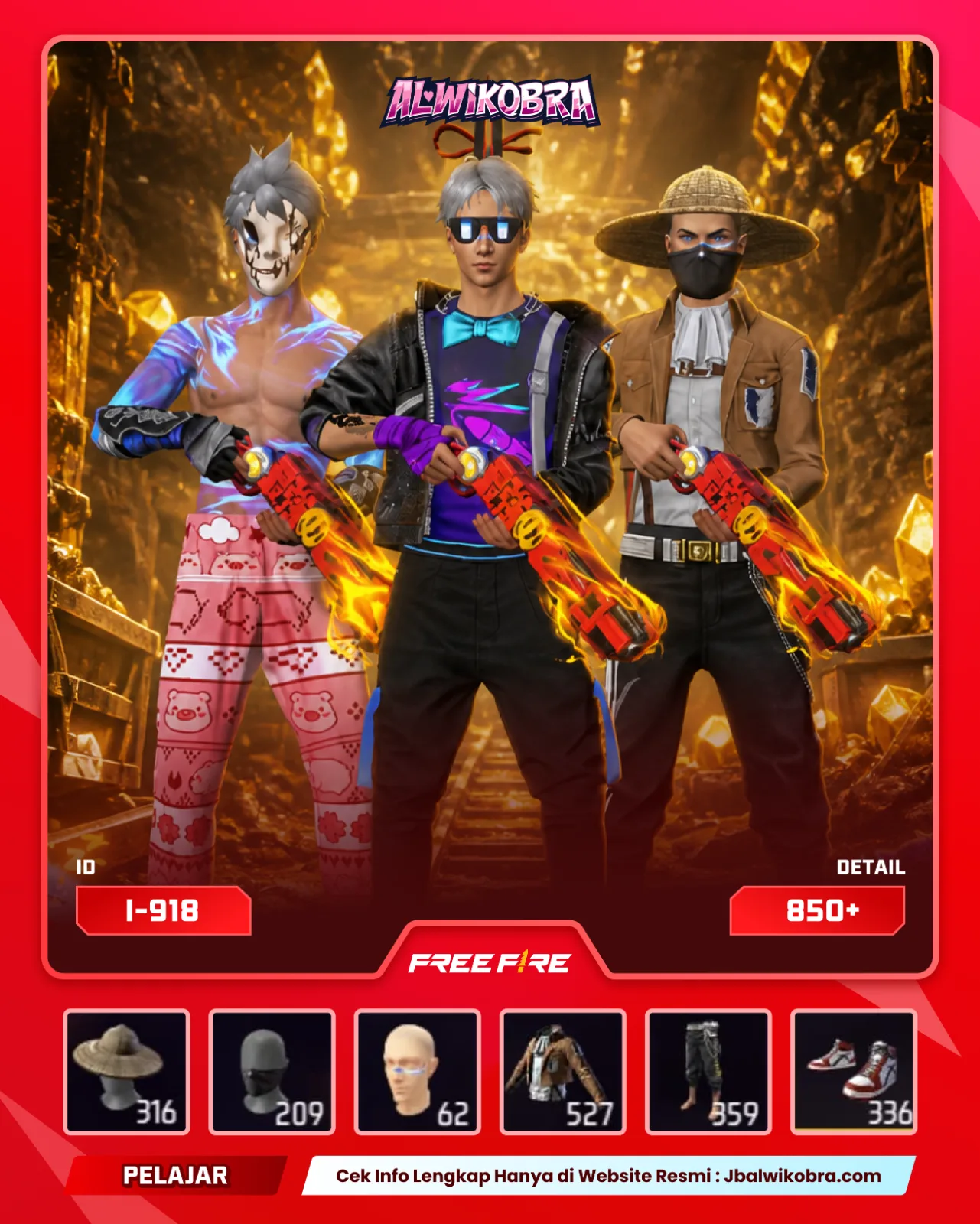 FREE FIRE 918 I — Free Fire — Pelajar