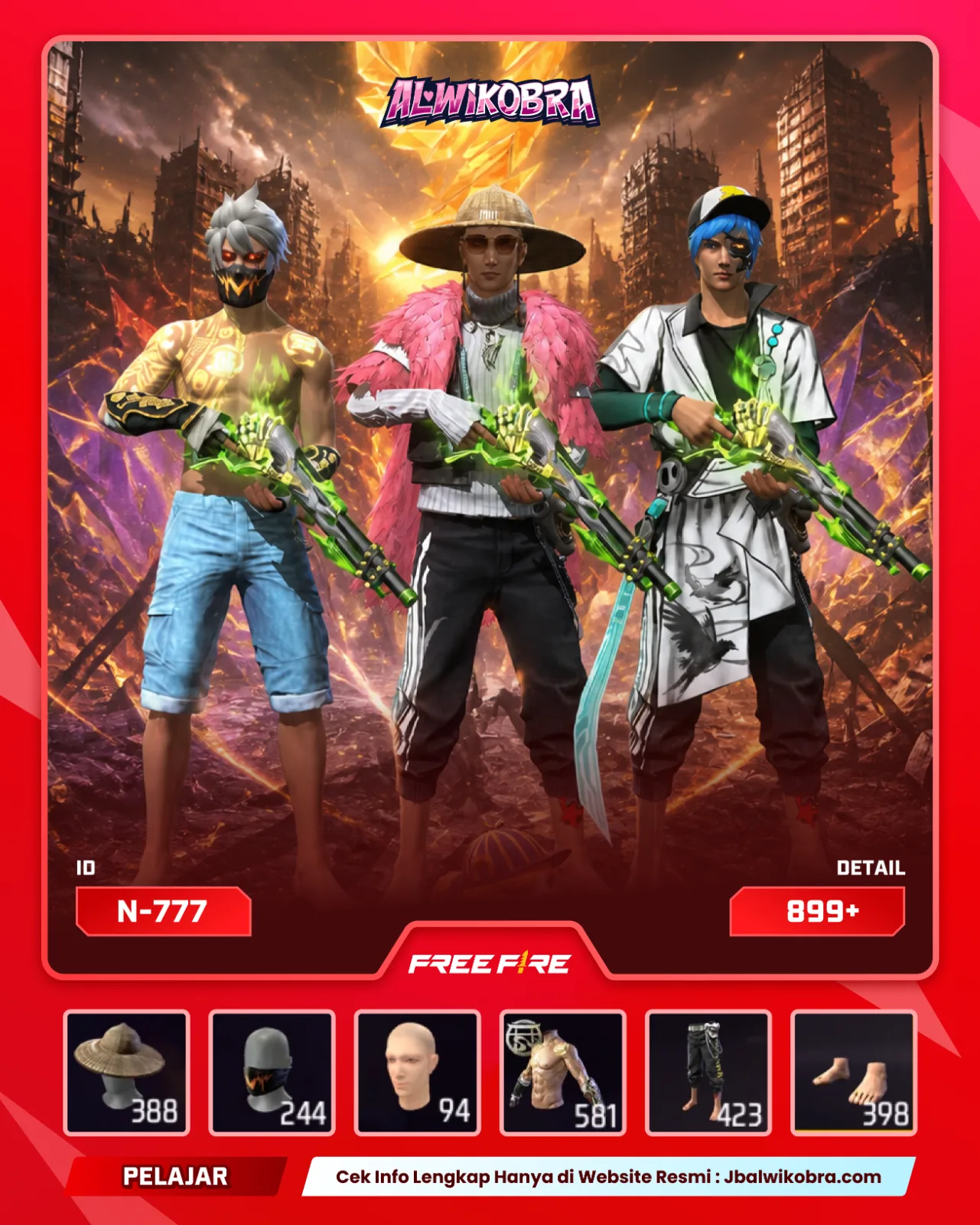 FREE FIRE N777 — Free Fire — Pelajar