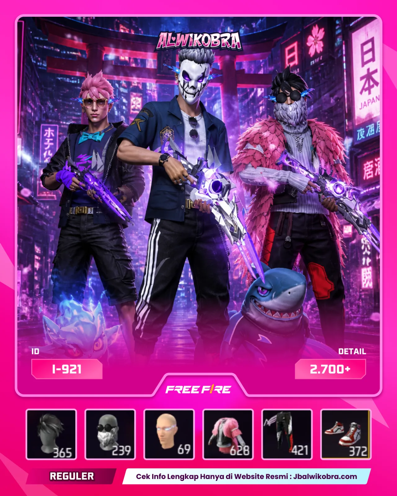 FREE FIRE 921 I — Free Fire — Reguler