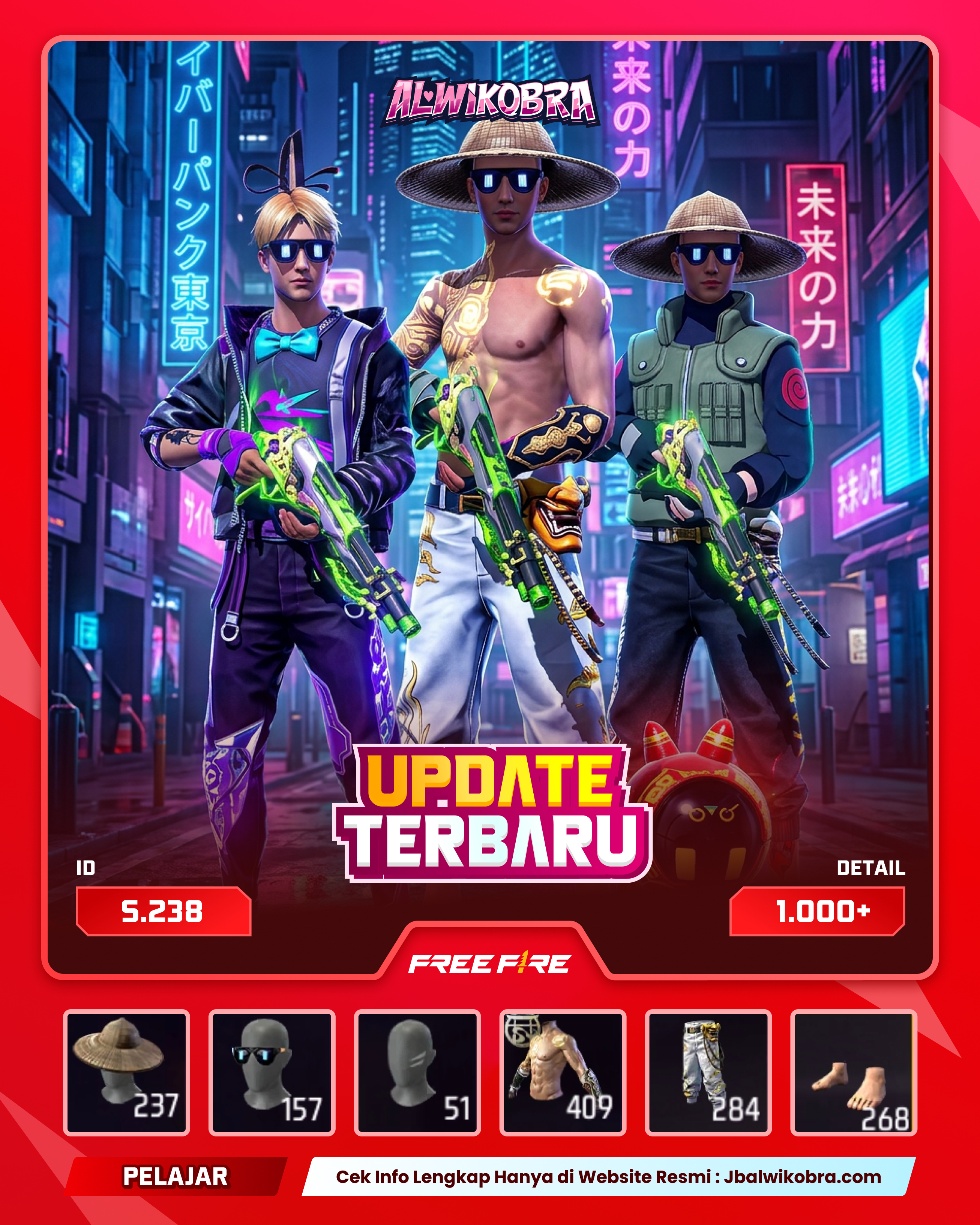 FREE FIRE S238 — Free Fire — Reguler